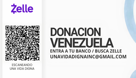 Información de Donación Zelle - Fundación Una Vida Digna